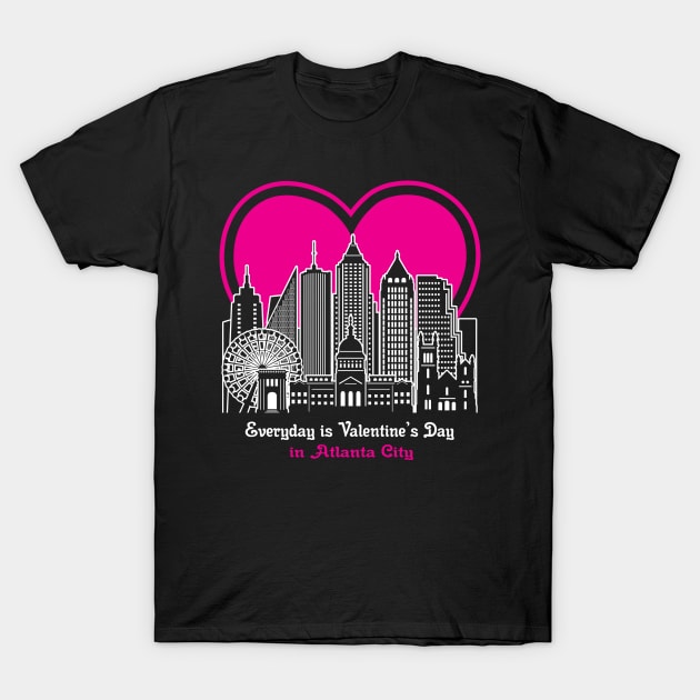 Valentine's Day in Atlanta City T-Shirt by traveltravelamerica